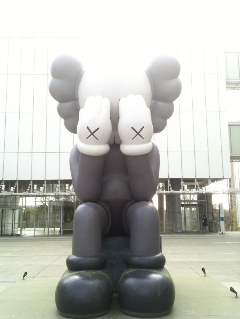 KAWS "Companion," 16-feet tall sculpture at the High Museum of Art, Atlanta. March 2012.