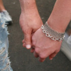 teens holding hands