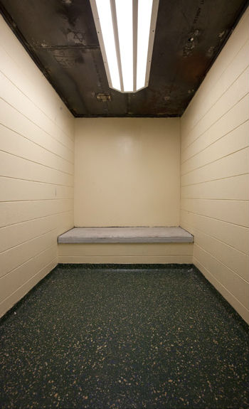 A solitary cell at the Harrison County Juvenile Detention Center, Biloxi, MS. Photo by Richard Ross.