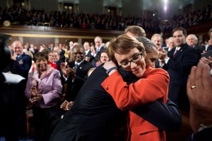 Gabrielle Giffords and Obama