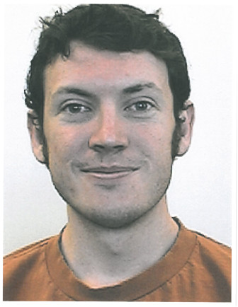 James Holmes, the suspected perpetrator of the mass shooting in July 2012 at a Century movie theater in Aurora, Colorado, which killed 12 people and injured 58 others. 