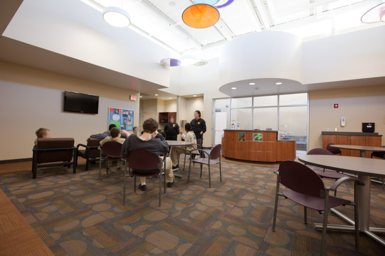 The new, LEED certified juvenile detention facility in Olathe, Kansas. 