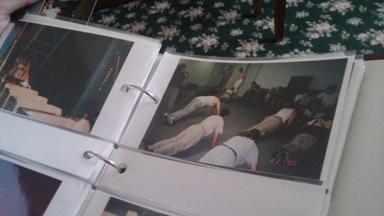 Personal Photo by Aaron Anderson of Anchor boys doing push-ups, 1999-2000