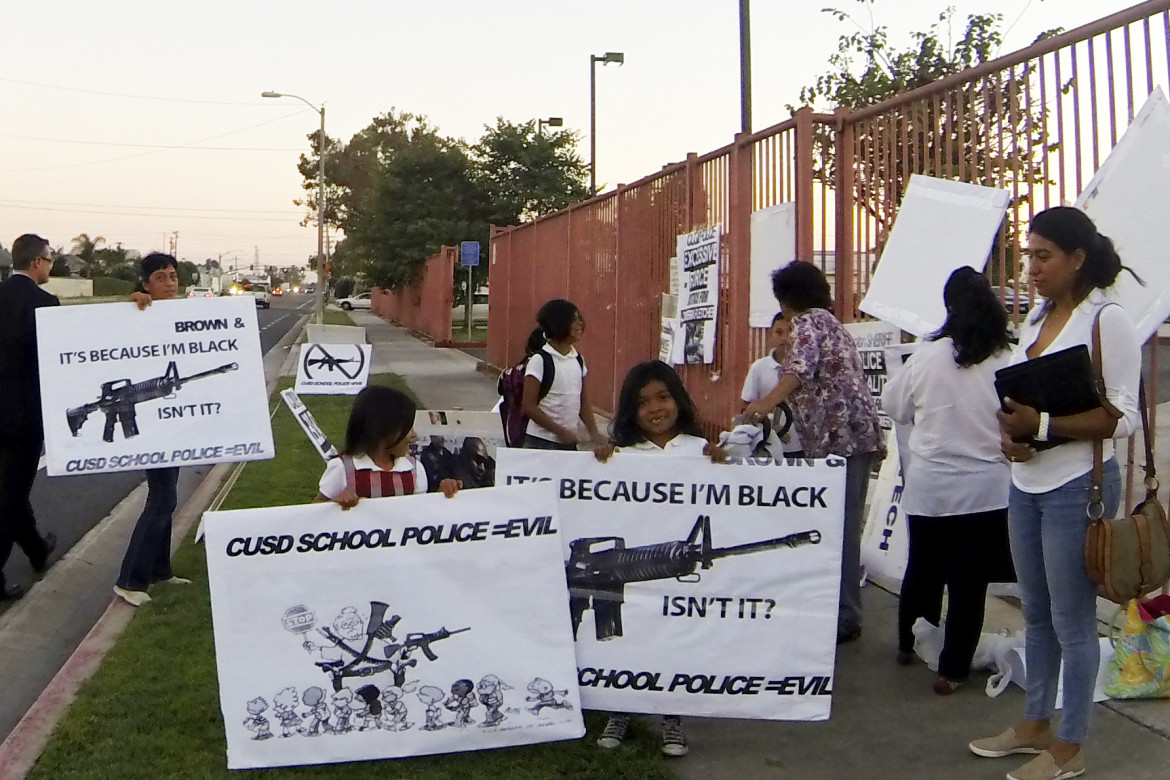 Compton protest police weapons