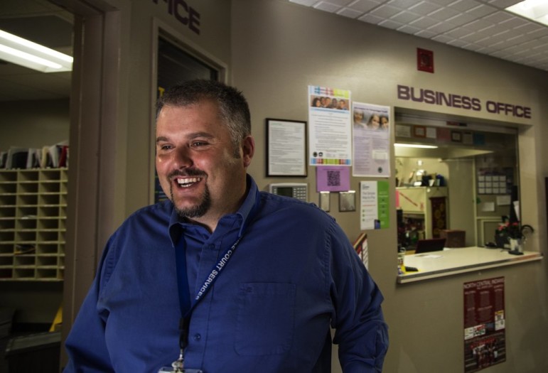 Martin Kolodrub, who oversees truancy programs for Spokane County Juvenile Court, spends much of his time in the field at kids’ homes, schools, truancy board hearings and in court. (Steve Ringman / The Seattle Times)