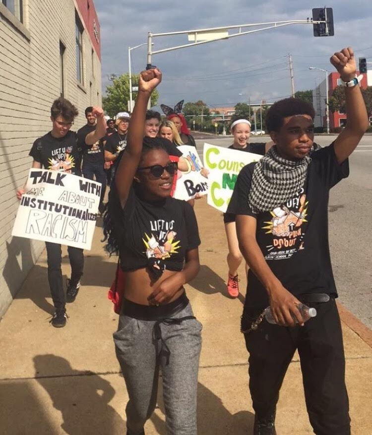 Youth in St. Louis marched on Sunday from a local high school to the police department to raise awareness about school pushout during Dignity in Schools’ National Week of Action. 