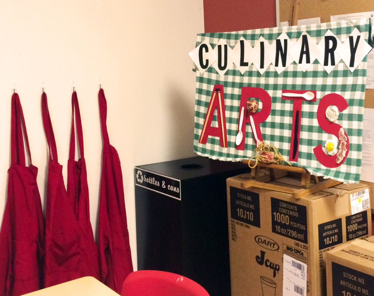 Services such as culinary arts classes serve as life skills training, job skills training and a form of art therapy, according to Amy Sutherland. Game room caption: