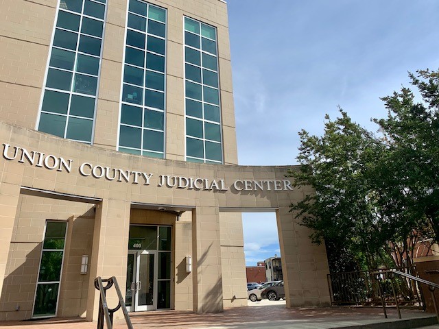 North Carolina: Building with Union County Judicial Center on front