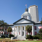 mandatory minimum: The old Florida State Capital building, now a museum, stands in front of the new capital offices in Tallahassee, Fla.
