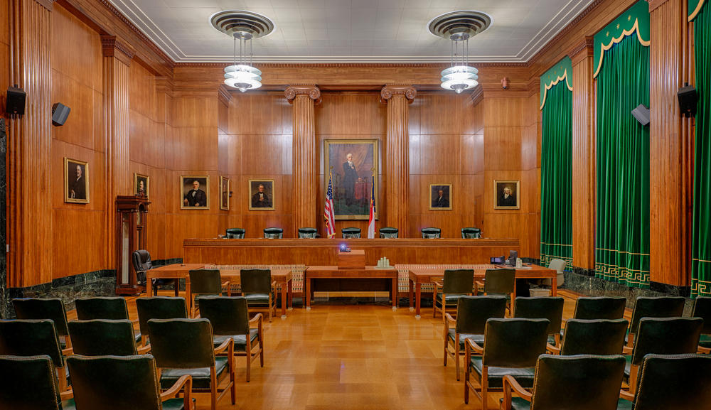 Chamber in North Carolina Supreme Court building in Raleigh