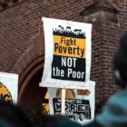 homelessness: Fight Poverty Not the Poor protest