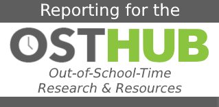 OST HUB Reporting Project logo grey and lime green on white