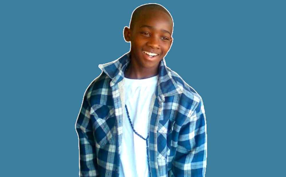 Alabaman appealing 55 year sentence for burglary death: graphic image of young black boy with blue background